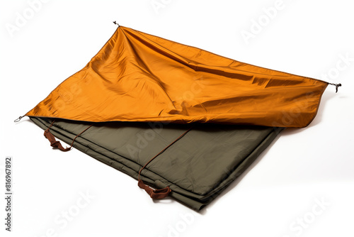 camping tent isolated on white. generative AI