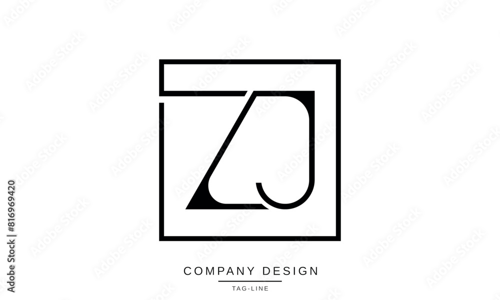 ZJ, JZ Abstract Letters Logo Monogram Design Font Icon Vector Initials ZJ, JZ Abstract Letters Logo Monogram Design Font Icon Vector Initials