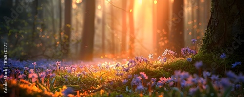 Magical Springtime Forest w...
