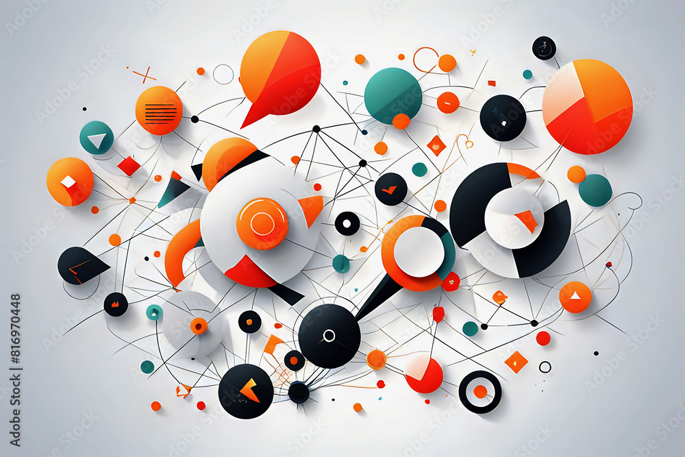 Abstract business communication technology concept. illustration. Art. Abstract background desnig illustration. Abstract business communication technology concept. illustration. Art. Abstract background desnig illustration.