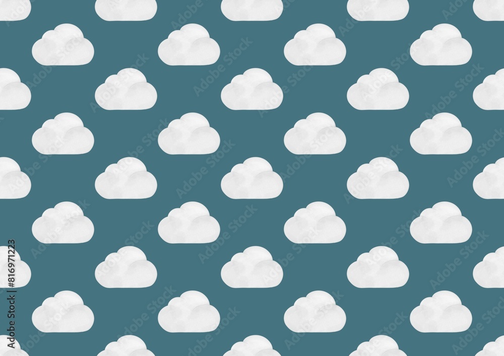 Fototapeta premium Clouds Clouds Pattern with clouds. Blue sky.