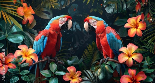 Exotic colorful background ...