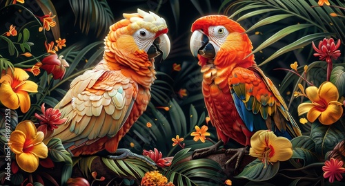 Exotic colorful background ...
