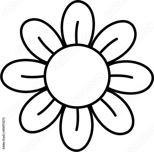 flower doodle lineart