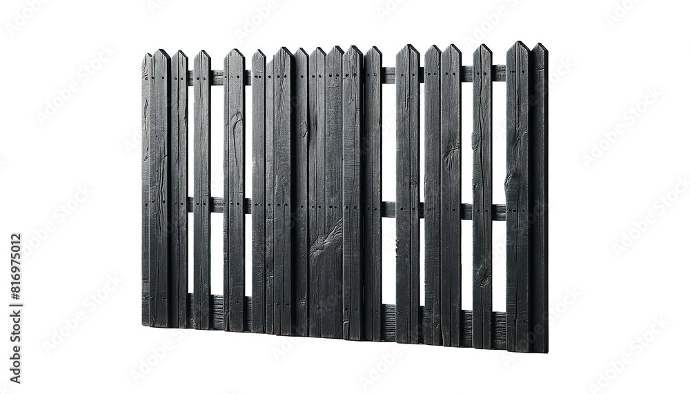 Wooden fence isolated on white background Wooden fence isolated on white background