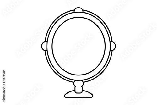 Mirror frame Hand drawn illustration vector design