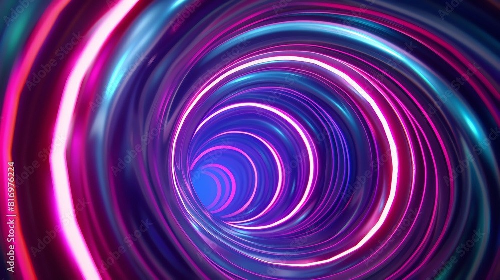 Capture a mesmerizing, high-angle view optical illusion art piece Show vibrant neon colors swirling into a hypnotic vortex Use digital CG 3D techniques Capture a mesmerizing, high-angle view optical illusion art piece Show vibrant neon colors swirling into a hypnotic vortex Use digital CG 3D techniques