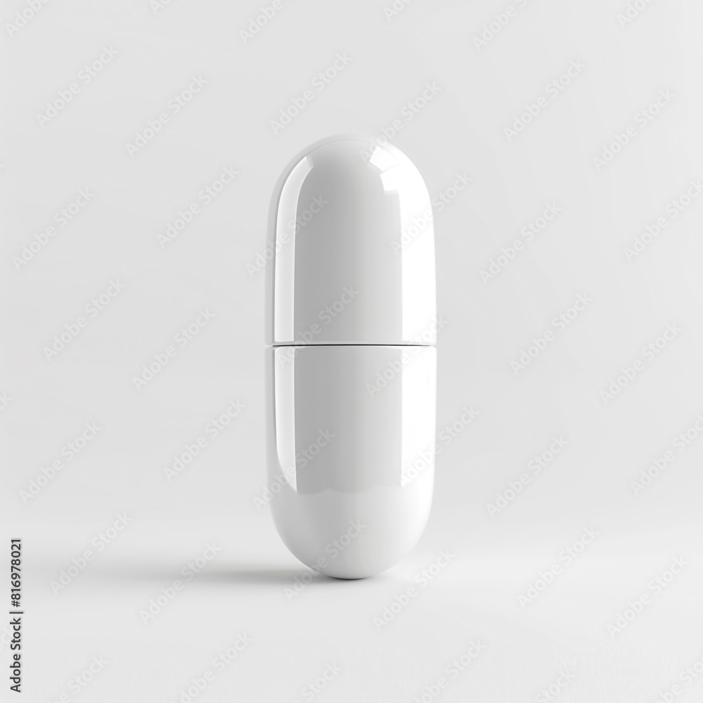 white pill on white background white pill on white background