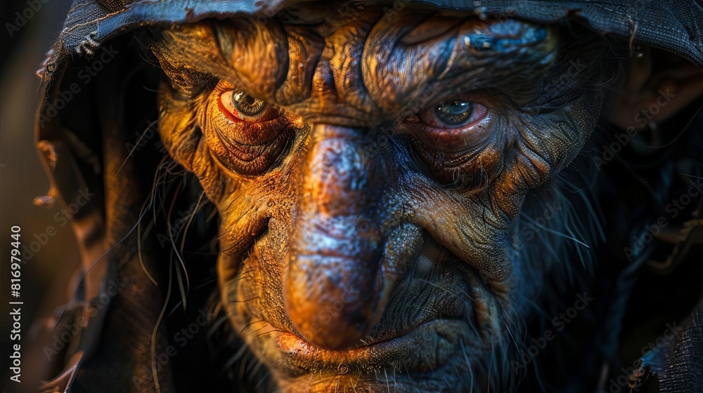 Documentary photography style of a goblin character Documentary photography style of a goblin character