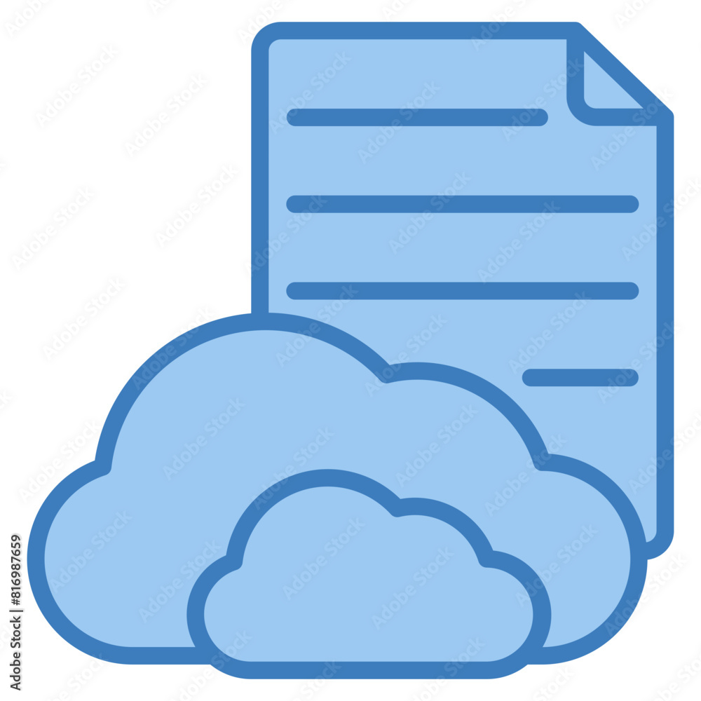 Cloud Paper Icon Element For Design Cloud Paper Icon Element For Design