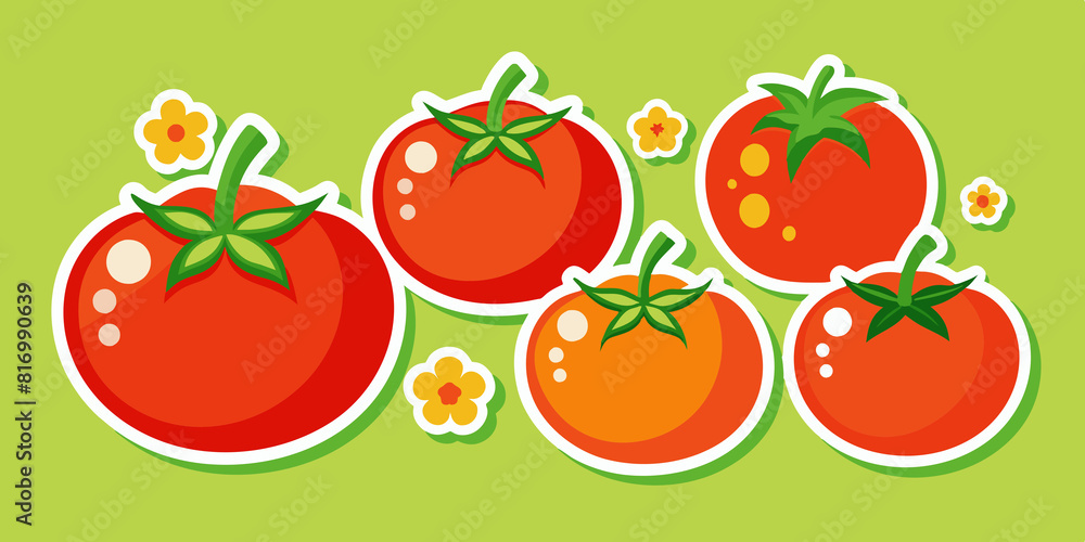 tomato Sticker set tomato Sticker set