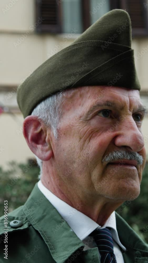 Elderly Veteran Commemorates American Military Dead During Memorial Day Elderly Veteran Commemorates American Military Dead During Memorial Day
