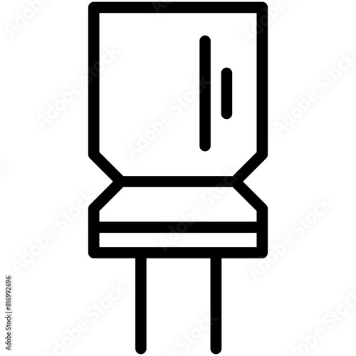 capacitor line icon