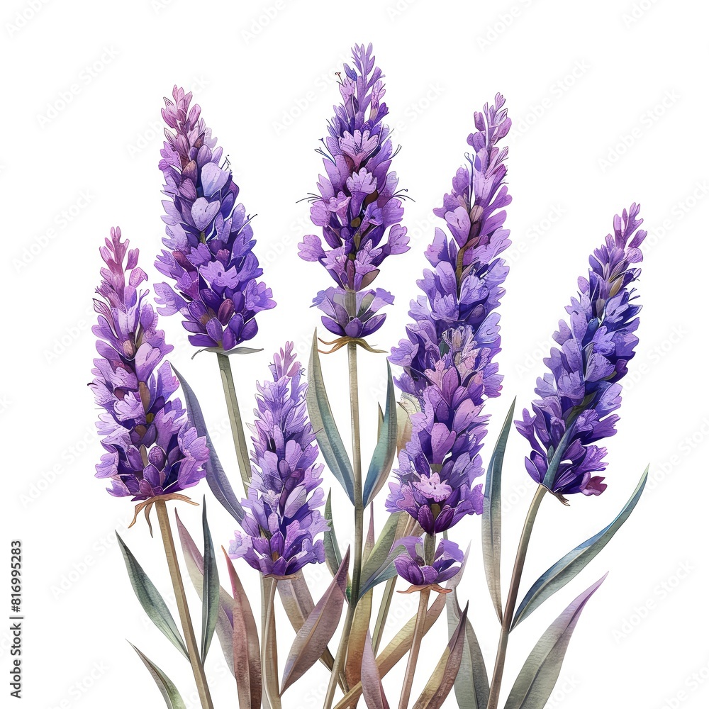 Fototapeta premium liatris on isotate white back background