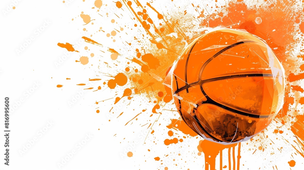 Orange Basketball Burst: Celebrating the Start of the New WNBA Season Orange Basketball Burst: Celebrating the Start of the New WNBA Season