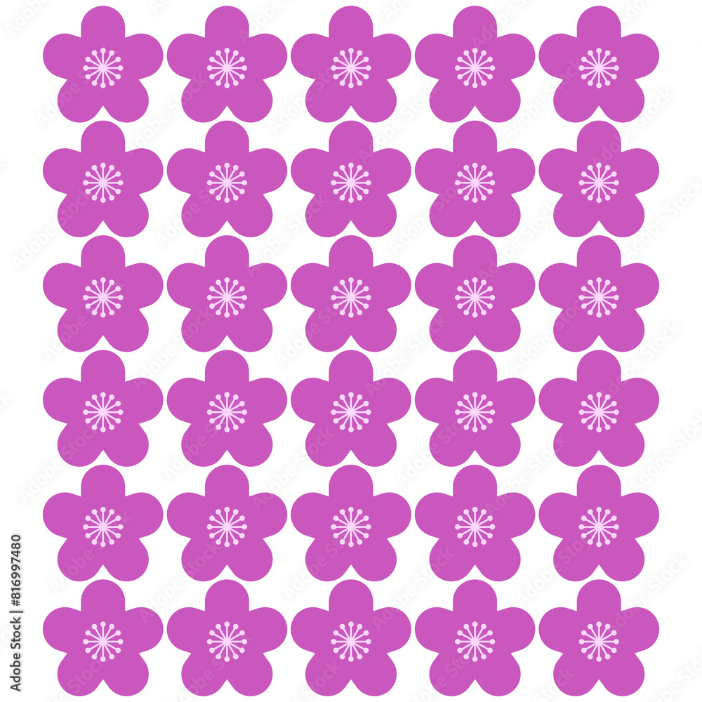 ピンクの花の模様 ピンクの花の模様