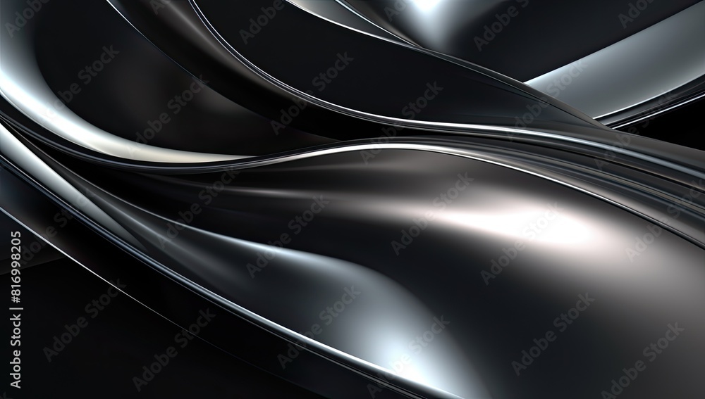 An abstract backdrop featuring a metallic black texture.