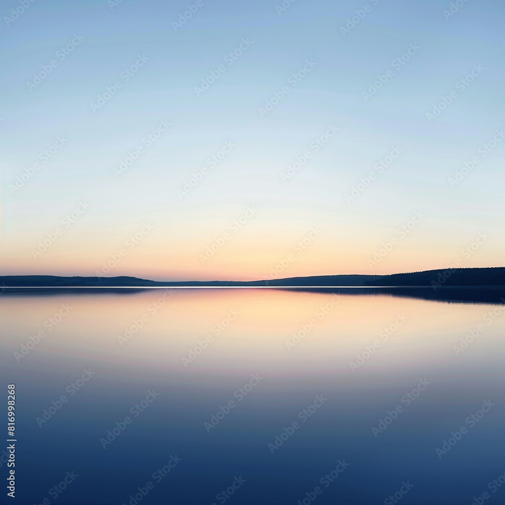 Refle Reflective Smooth Lake Twilight Surface The Refle Reflective Smooth Lake Twilight Surface The