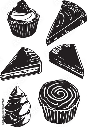 set of cakes
