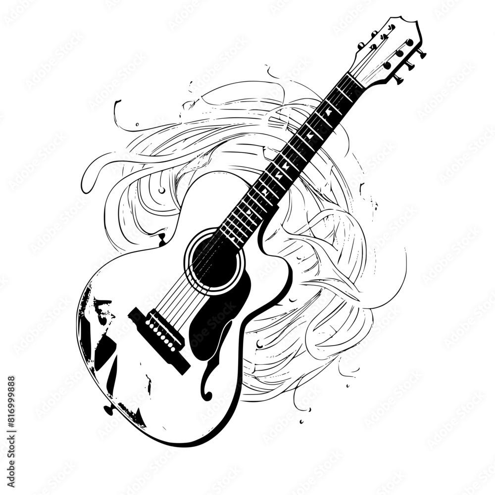 Naklejka premium guitar