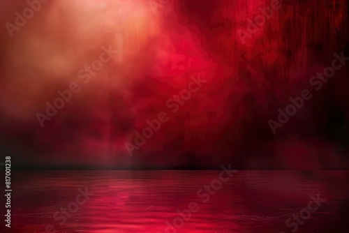 Dark  blurry  simple background  red abstract background gradient blur  Studio light - Generative Ai