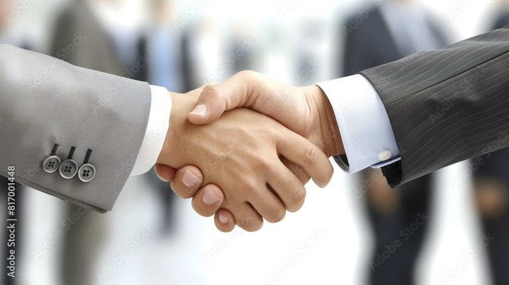 Business executives shaking hands at a corporate event, focus on intertwined hands, theme of partnership, realistic, Blur background, conference hall backdrop Business executives shaking hands at a corporate event, focus on intertwined hands, theme of partnership, realistic, Blur background, conference hall backdrop