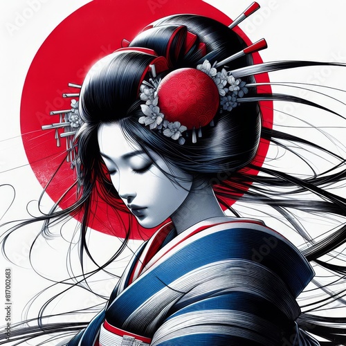 geisha in kimono