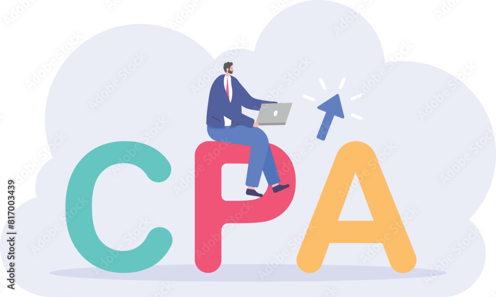 CPA Marketing. Cost per action. online marketing strategy. get a commission from every action performed by user. payments and income from the internet. illustration concept design. vector elements
CPA Marketing. Cost per action. online marketing strategy. get a commission from every action performed by user. payments and income from the internet. illustration concept design. vector elements