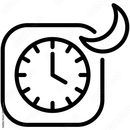 four pm line icon