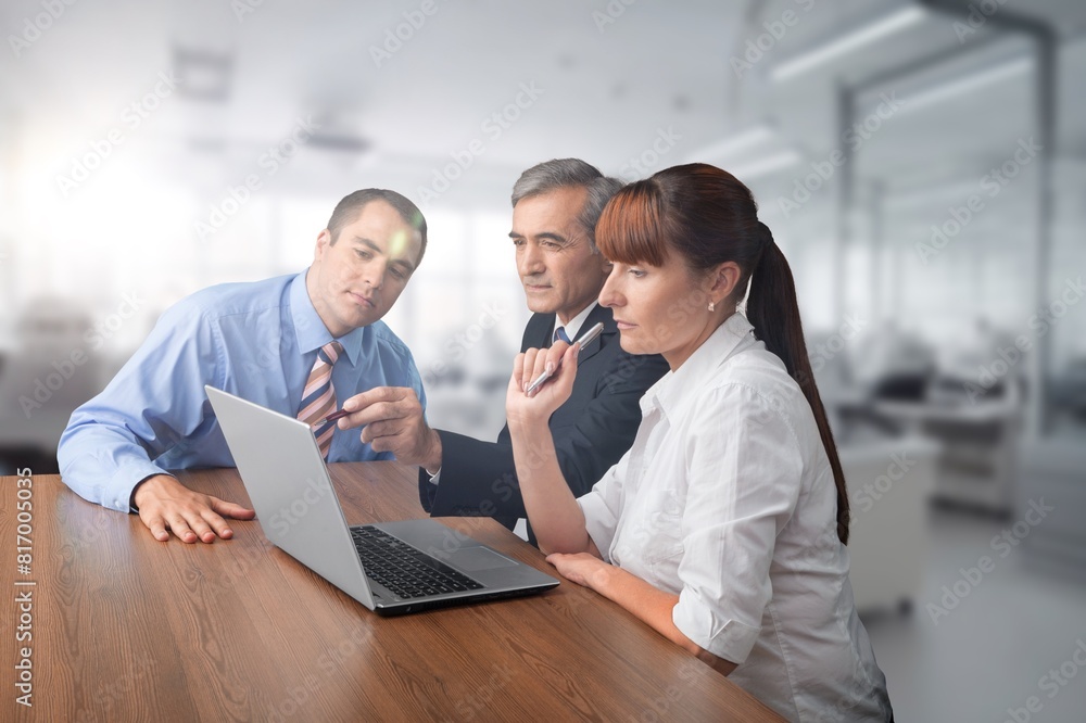 Business people team work together with laptop Business people team work together with laptop