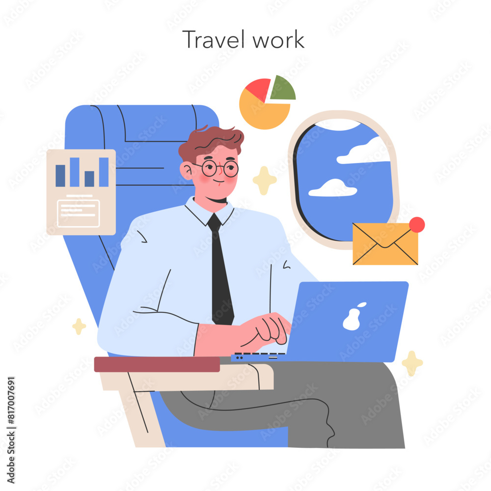 Travel Work concept Vector illustration