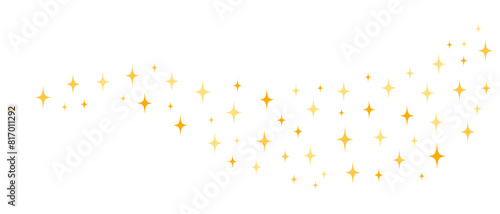 キラキラ　波　ウェーブ　黄色とオレンジ