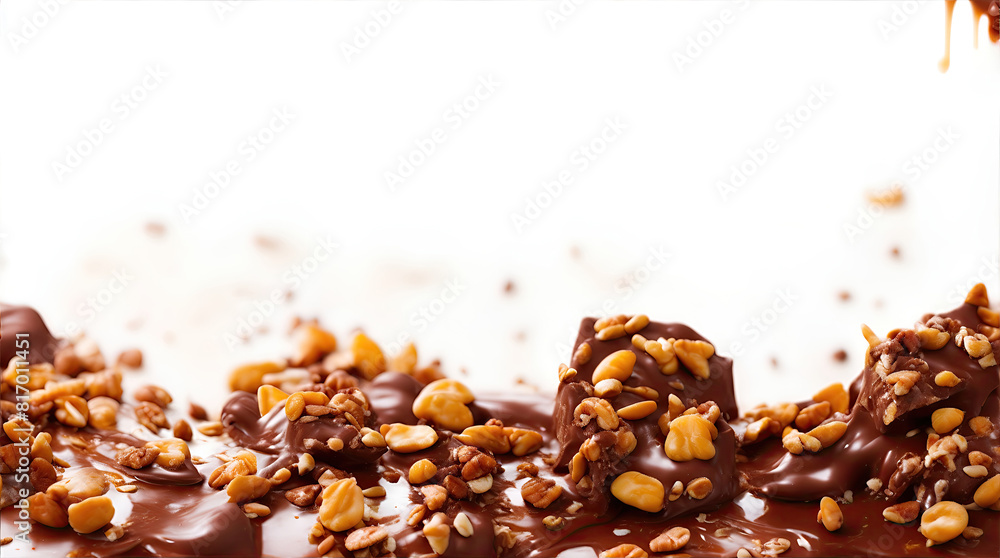 melted milk chocolate pouring down on transparent or clean background melted milk chocolate pouring down on transparent or clean background