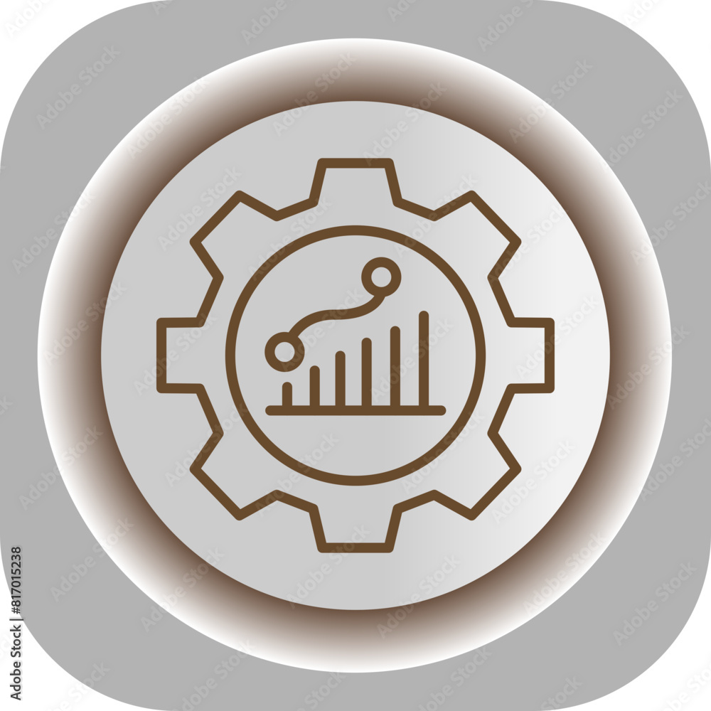 Project Management Gradient Background Icon Project Management Gradient Background Icon