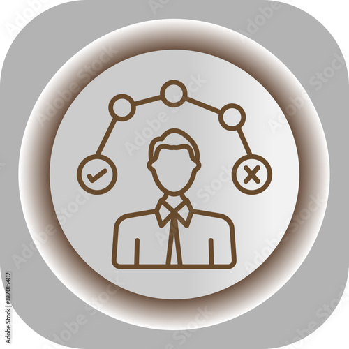 decision  Gradient Background Icon