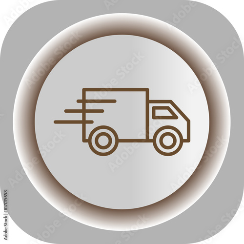 Fast Delivery  Gradient Background Icon