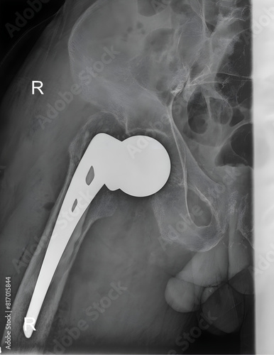 Partial Hip Replacement/Hip hemiarthroplasty is an orthopaedic procedure radiograph photo