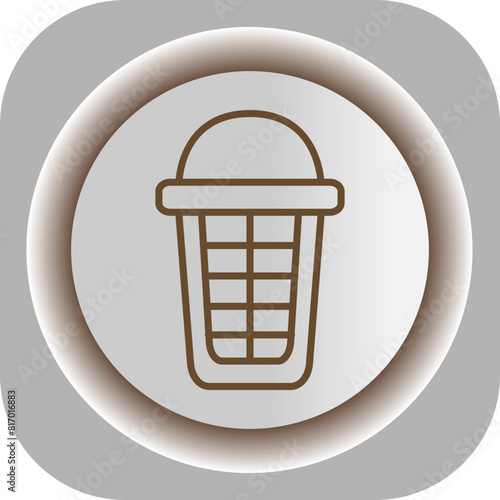 Basket Gradient Background Icon