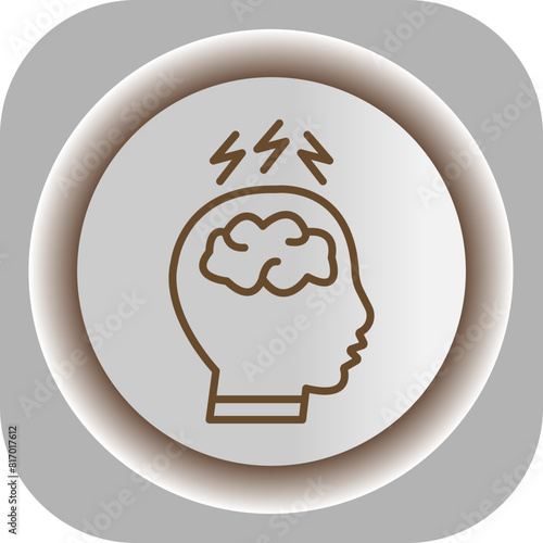 Migraine  Gradient Background Icon