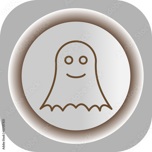 Ghost  Gradient Background Icon