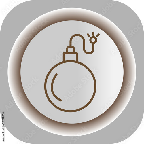 Bomb  Gradient Background Icon