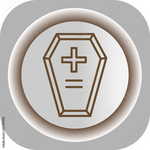 Coffin  Gradient Background Icon