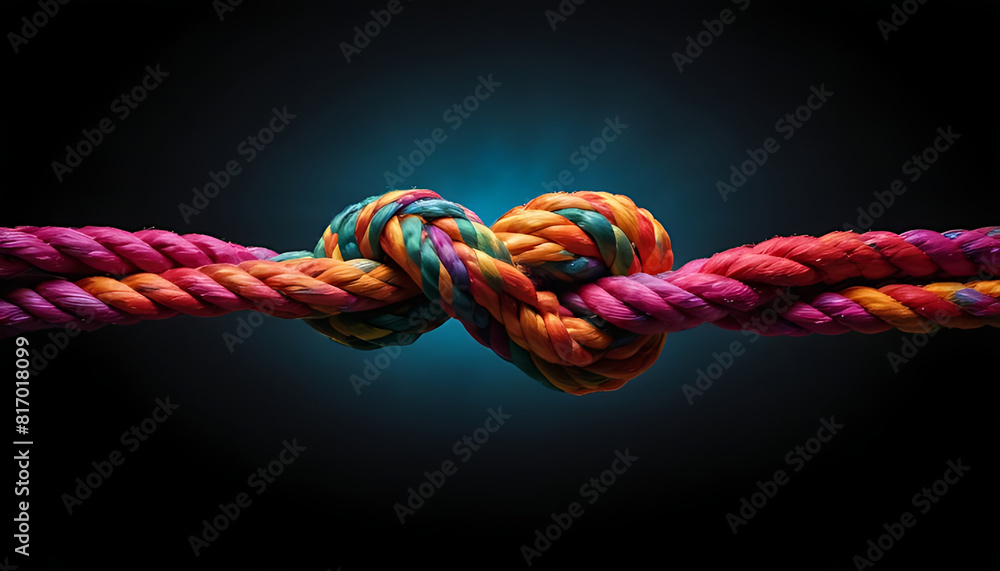 One Team One Rope Team rope diverse strength connect partnership together teamwork unity ...
