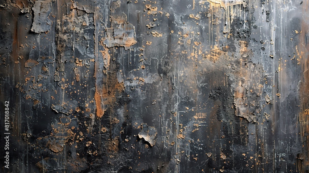 Grungy, weathered old metal surface with a rough texture Grungy, weathered old metal surface with a rough texture