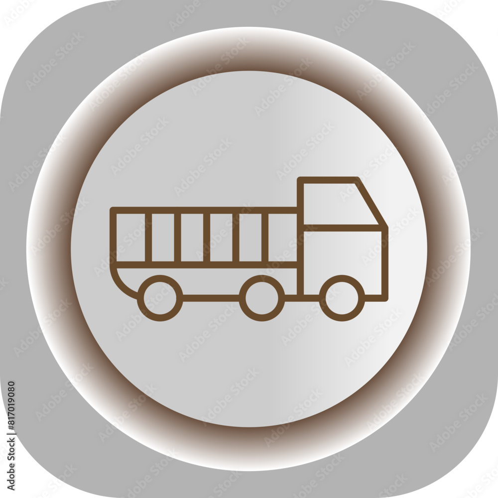 Dumper Truck Gradient Background Icon Dumper Truck Gradient Background Icon