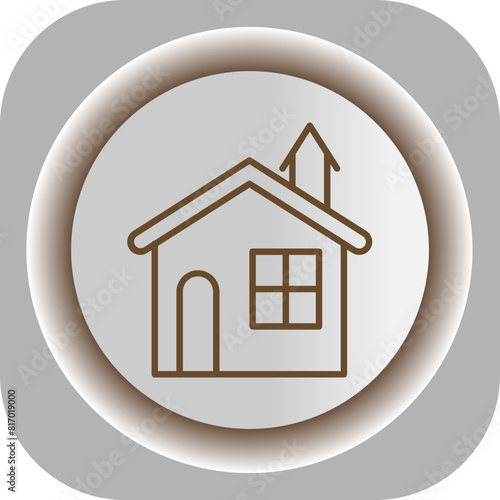 House  Gradient Background Icon