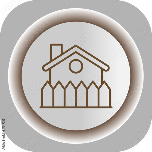 Fence  Gradient Background Icon