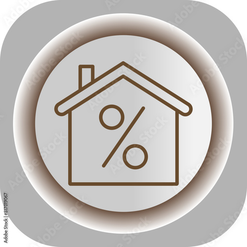 Discount  Gradient Background Icon