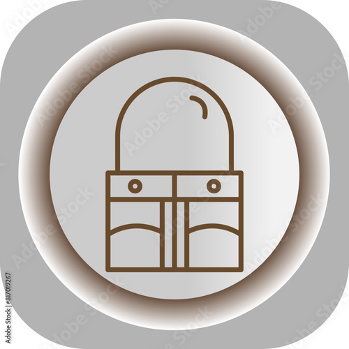 Dressing Room  Gradient Background Icon