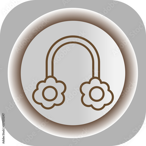 Earmuff  Gradient Background Icon